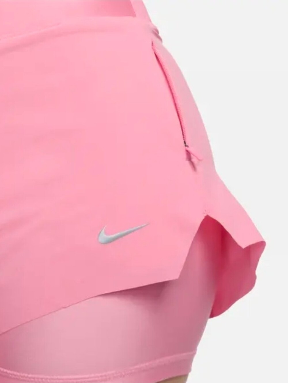 Nike Dri-FIT Swift Mid-Rise 3" 2-in-1 Running Shorts with Pockets | Pink | Women - Picture 5 of 9